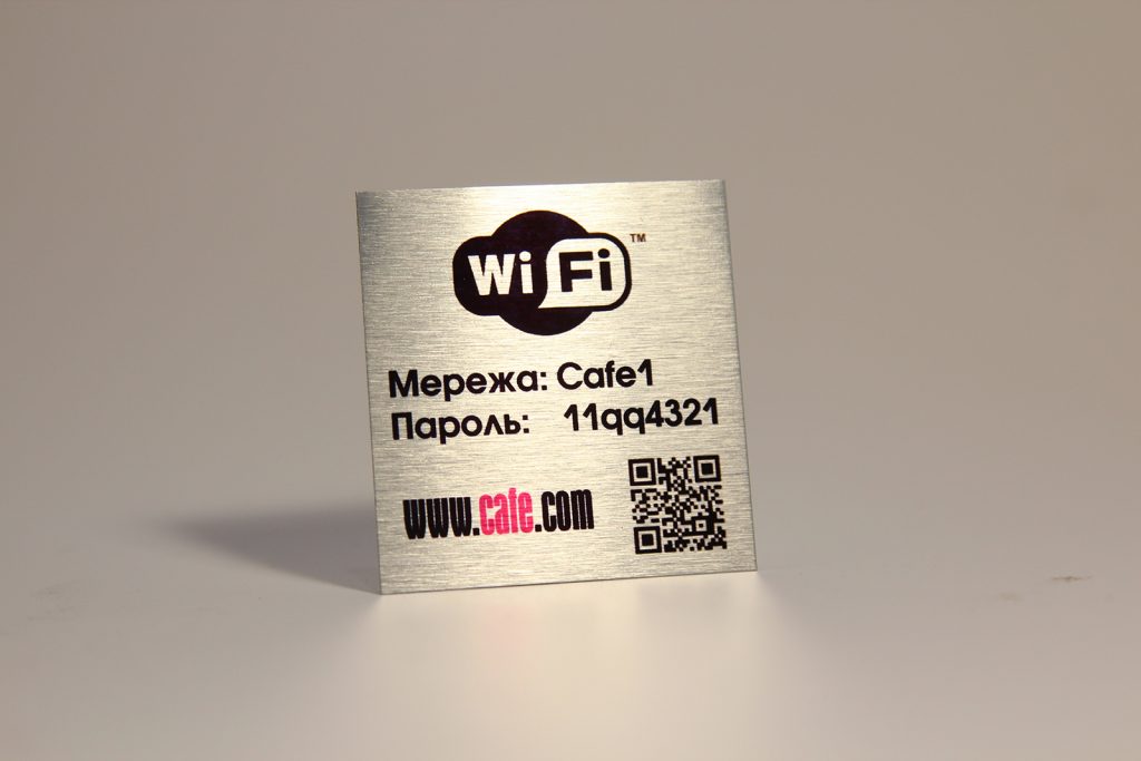 wifi табличка
